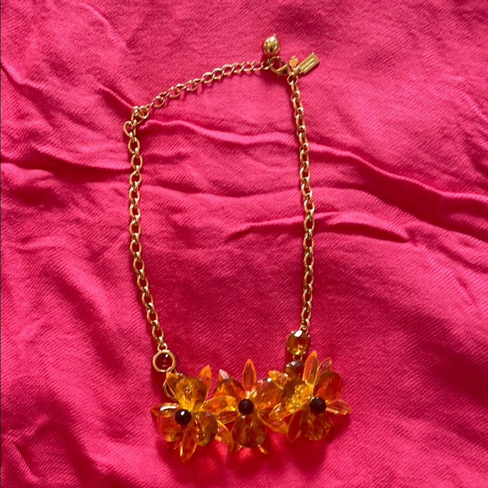 Kate Spade Blooming Brilliant Gold Floral Necklace